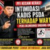 PFI Lampung Murka: Dugaan Intimidasi Kadis PSDA ke Wartawan, Alarm Bahaya bagi Kemerdekaan Pers