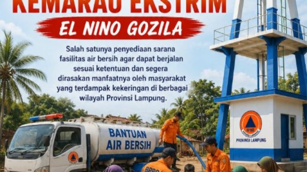 BPBD Provinsi Lampung Bersiap Antisipasi Hadapi Ancaman Bencana Kemarau Ekstrem El Nino "Godzilla"