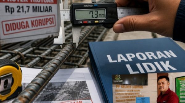Dugaan Korupsi, LIDIK Soroti Ketidaksesuaian Material Proyek Trotoar Rp21,7 Miliar