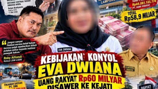 Pemkot Bandar Lampung Habiskan Rp58,92 Miliar ke Kejati di Tengah Utang Infrastruktur